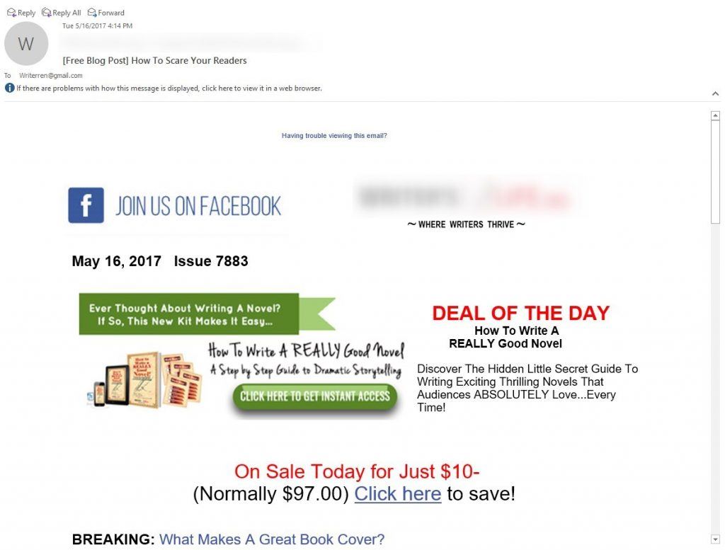 Email marketing fail