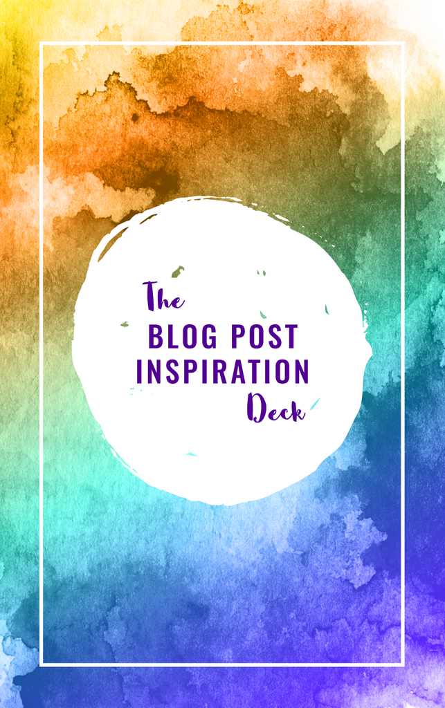 The Blog Post Inspiration Deck card backs